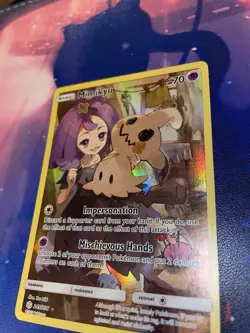 Pokemon Mimikyu Sun & Moon Cosmic Eclipse 245/236 Holo Secret Rare LP/Moderate - Image 2