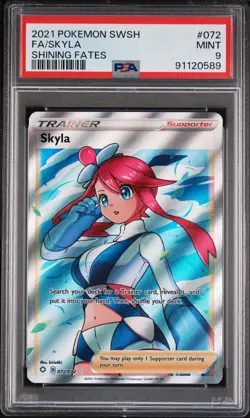 Pokemon 2021 Sword & Shield Shining Fates #072 FA/Skyla PSA 9 - Image 1