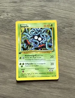 Pokemon TCG Tangela Base Set German 1st Edition (Tangela) #66/102 - Image 1