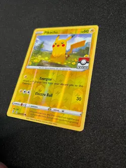 Pikachu Evolving Skies Reverse Holo 049/203 Pokemon League Stamp Promo NM - Image 2