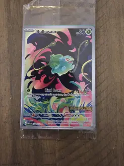 Pokemon Mega Evolution Bulbasaur 133/132 Stamped Promo Illustration SEALED - Image 1