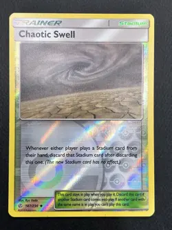 Chaotic Swell 187/236 Reverse Holo Pokemon Cosmic Eclipse VLP - Image 1