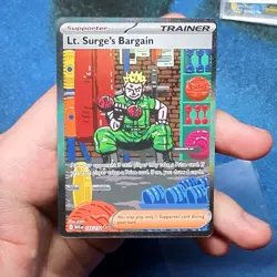 Lt. Surge's Bargain 185/132 SIR Mega Evolution MEG-EN Pokemon - NM - Image 1