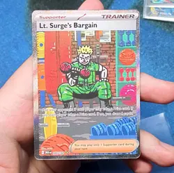 Lt. Surge's Bargain 185/132 SIR Mega Evolution MEG-EN Pokemon - NM - Image 2