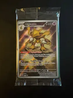 Alakazam 009 Black Star Promo Full Art - Pokemon Mega Evolutions ETB - Sealed - Image 1