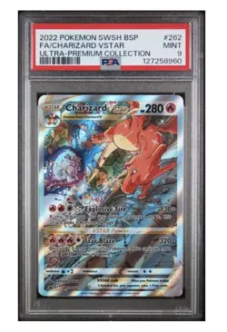 2022 Pokemon BSP FA Charizard VStar Ultra-Premium Collection SWSH262 PSA MINT 9 - Image 1