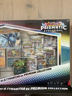 Pokemon Prismatic Evolutions Lucario ex & Tyranitar + 151 Blooming Waters Bundle - Image 3