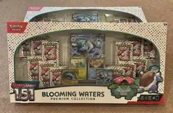 4x Pokemon TCG Scarlet Violet 151 Blooming Waters Premium Collection Box SEALED - Image 1