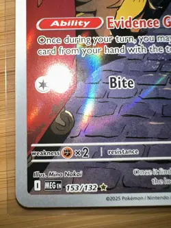 Gumshoos Illustration Rare Mega Evolution 153/132 Near Mint Pokemon TCG - Image 2
