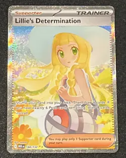 Lillie's Determination 184/132 ⭐⭐ Mega Evolutions SIR Secret Rare Pokemon - Image 1