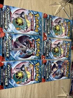 Pokemon TCG Scarlet & Violet Journey Together Booster Packs Lot 6 Factory Sealed - Image 3