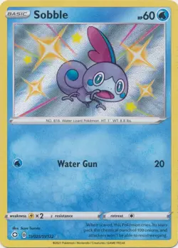 Holo Sobble SV025/SV122 Shiny Holo Rare Shining Fates Pokemon TCG - Image 1