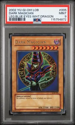 Dark Magician LOB-005 The Legend of Blue Eyes White Dragon PSA 9 - Image 1