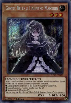 Ghost Belle & Haunted Mansion 1st Ed NA Secret FLOD-EN033 Yu-Gi-Oh! - Image 1