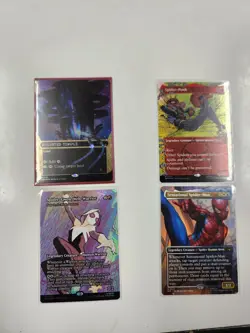 Magic The Gathering MTG Edge Of Eternities Spider-Man Card Lot Galaxy Foil - Image 1