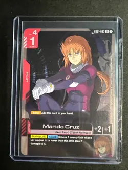 Marida Cruz GD01-093 R FOIL - Newtype Rising - Gundam Card Game - Image 1