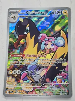Pokemon TCG Iono's Kilowattrel Card 163/159 Journey Together IR - Image 1