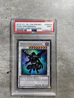 Yugioh Card Dark End Dragon PSA 9 Mint, Shonen Jump Magazine JUMP-EN044, 2010 - Image 1