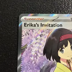 Pokemon TCG Erika's Invitation Scarlet & Violet Holo Ultra Rare Card 196/165 - Image 2