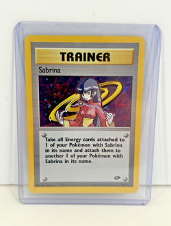 Pokemon TCG WOTC Sabrina Trainer Gym Challenge Holo Card 20/132 Rare - Image 1