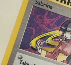 Pokemon TCG WOTC Sabrina Trainer Gym Challenge Holo Card 20/132 Rare - Image 3