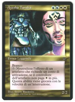 MTG Ayesha Tanaka Italian Legends LEG Rare Unplayed NM Counter Activated Ability - Image 1