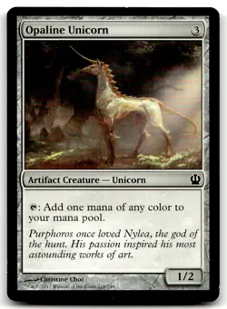 MTG Opaline Unicorn C Theros 218 LP - Image 1