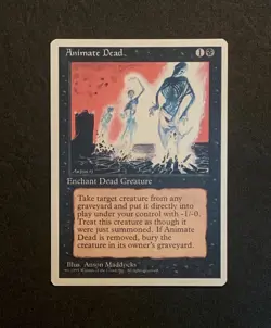 Magic The Gathering Animate Dead MTG Core Set 5th Edition 1997 VLP/NM - Image 1