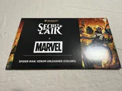 MTG Secret Lair Marvel Spider Man Venom Unleashed (Colors): IN HAND Ships Today - Image 1