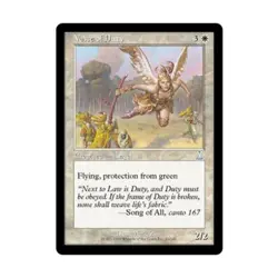 WOTC MtG Urza's Destiny Voice of Duty (U) (Foil) NM - Image 1