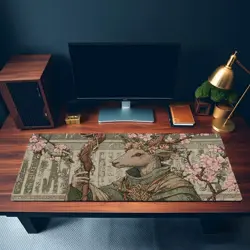 Deer Druid Gentle Woodland Guardian Bloomburrow Fantasy Magic MTG Playmat - Image 3