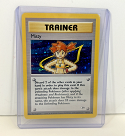 Misty Trainer Pokemon TCG 2000 TCG Gym Heroes 18/132 Holo Foil Rare Vintage - Image 1
