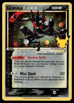 Greninja Star SWSH144 Sword & Shield Promo Holo Pokemon Card - Image 1