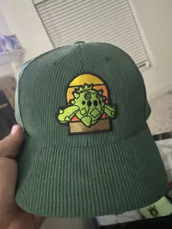 Pokemon Center Cacnea Desert Green Corduroy Cap Hat (One Size-Adult) Brand New - Image 1