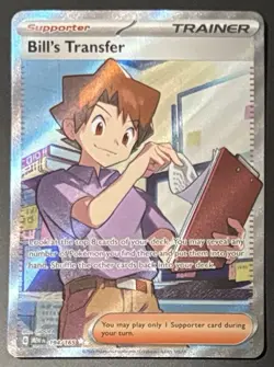 Pokemon TCG Scarlet & Violet 151 Bill's Transfer Ultra Rare 194/165 Holo NM/M 1 - Image 1