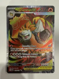 Mega Camerupt ex 156/132 Full Art Mega Evolutions Pokemon 2025 Near Mint - Image 1