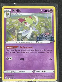 KIRLIA SWSH271 SILVER TEMPEST POKEMON PROMO (STAMPED HOLO, NM) - Image 1