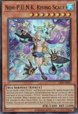 Yugioh Asian-English Noh-P.U.N.K. Rising Scale CR09-AE092 Super Rare - Image 1