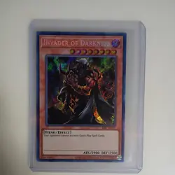 Yugioh Invader of Darkness IOC-EN111 Secret Rare 25th Anniversary NM - Image 1