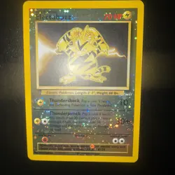 FREE SHIPPING Pokemon Electabuzz #1 Best of Game Reverse Holo Promo Card 2002 - Image 1