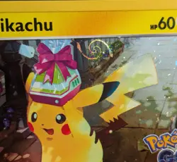 Pikachu Black Star Promo Cosmos Holo HD SWIRL Pokemon Card SWSH234 (NM) - Image 3