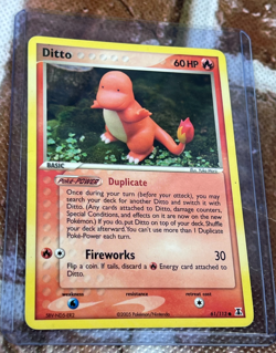 2005 Pokemon Basic DITTO Charmander 60HP 61/113 Card - Image 1