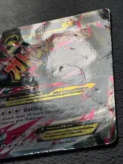 M Metagross EX XY35 Black Star Promo Pokemon Card Damaged, Heavily Played - Image 3