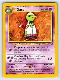 Xatu 52/111 2000 Neo Genesis Pokemon Card Vintage WOTC Uncommon - Lp - Image 1