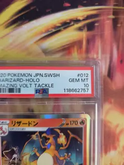 Pokemon Card Glurak Charizard Holo Amazing Volt Tackle Sword Japanese PSA 10 - Image 4