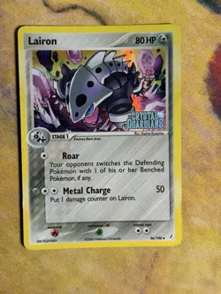 Lairon 36/100 Ex Crystal Guardians Reverse Holo Stamped Pokemon Card MP - Image 2