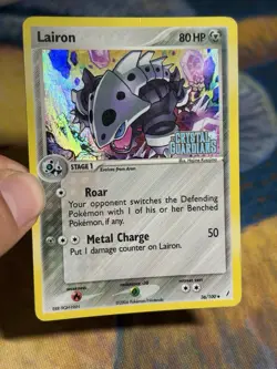 Lairon 36/100 Ex Crystal Guardians Reverse Holo Stamped Pokemon Card MP - Image 3
