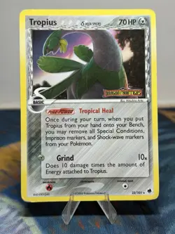Tropius 23/101 Stamped Reverse Holo Rare EX Dragon Frontiers Delta Species Card - Image 1