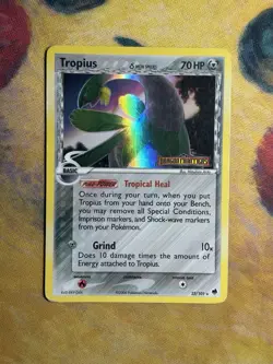 Tropius 23/101 Stamped Reverse Holo Rare EX Dragon Frontiers Delta Species Card - Image 2