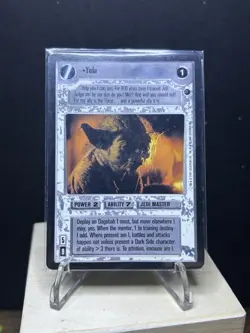 Star Wars CCG Dagobah BB Yoda Plus Bonus FOIL Yodas Hut Card - Image 1
